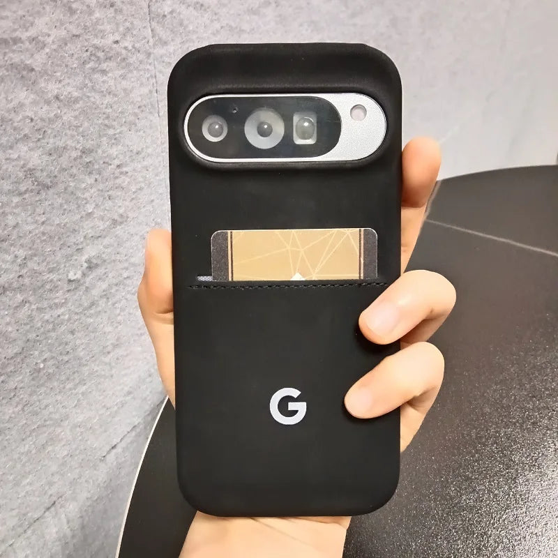 Business Leather Card Holder Case For Google Pixel 10 Pro XL 9 8A