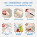 6-in-1 Bottle Cleaning Brush Cup & Straw Cleaner