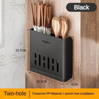 Wall Mounted Cutlery Holder Utensil Drain Rack
