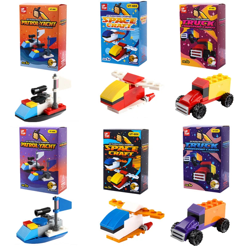 Building Blocks Pencil Sharpener Fun Kids Stationery