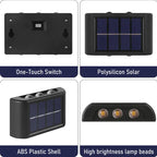 Solar Wall Light for Garden, Balcony & Outdoor Yard Decor