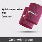 Ice Cooling Wrist Sweatband for Gym, Volleyball & Sports Support