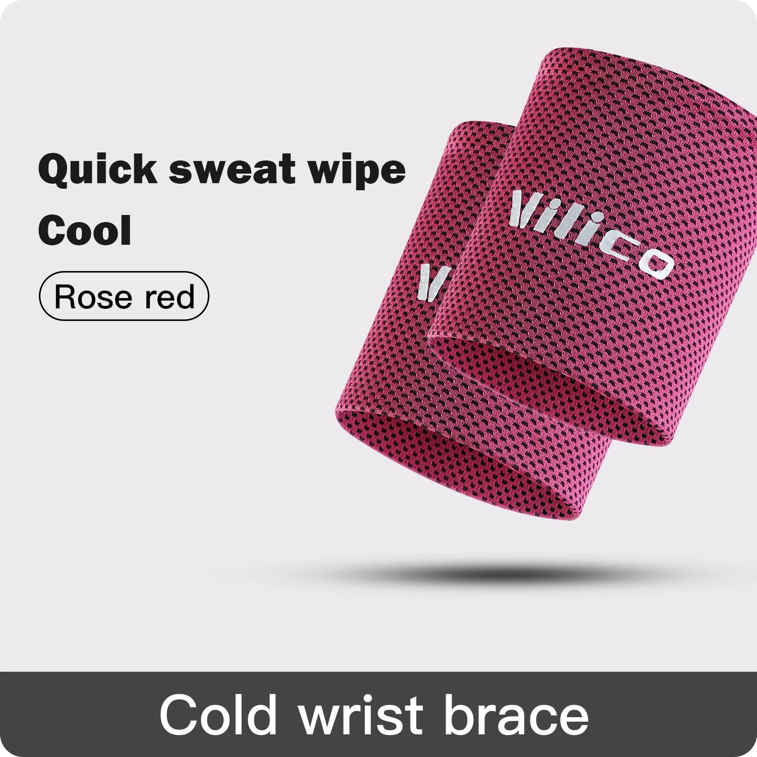 Ice Cooling Wrist Sweatband for Gym, Volleyball & Sports Support