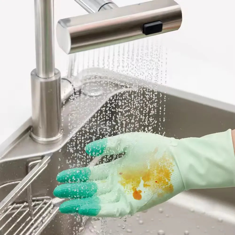 Waterproof Latex Cleaning Gloves Oil Resistant