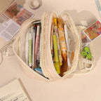 Large Capacity Pencil Case Stationery & Cosmetics Storage Bag