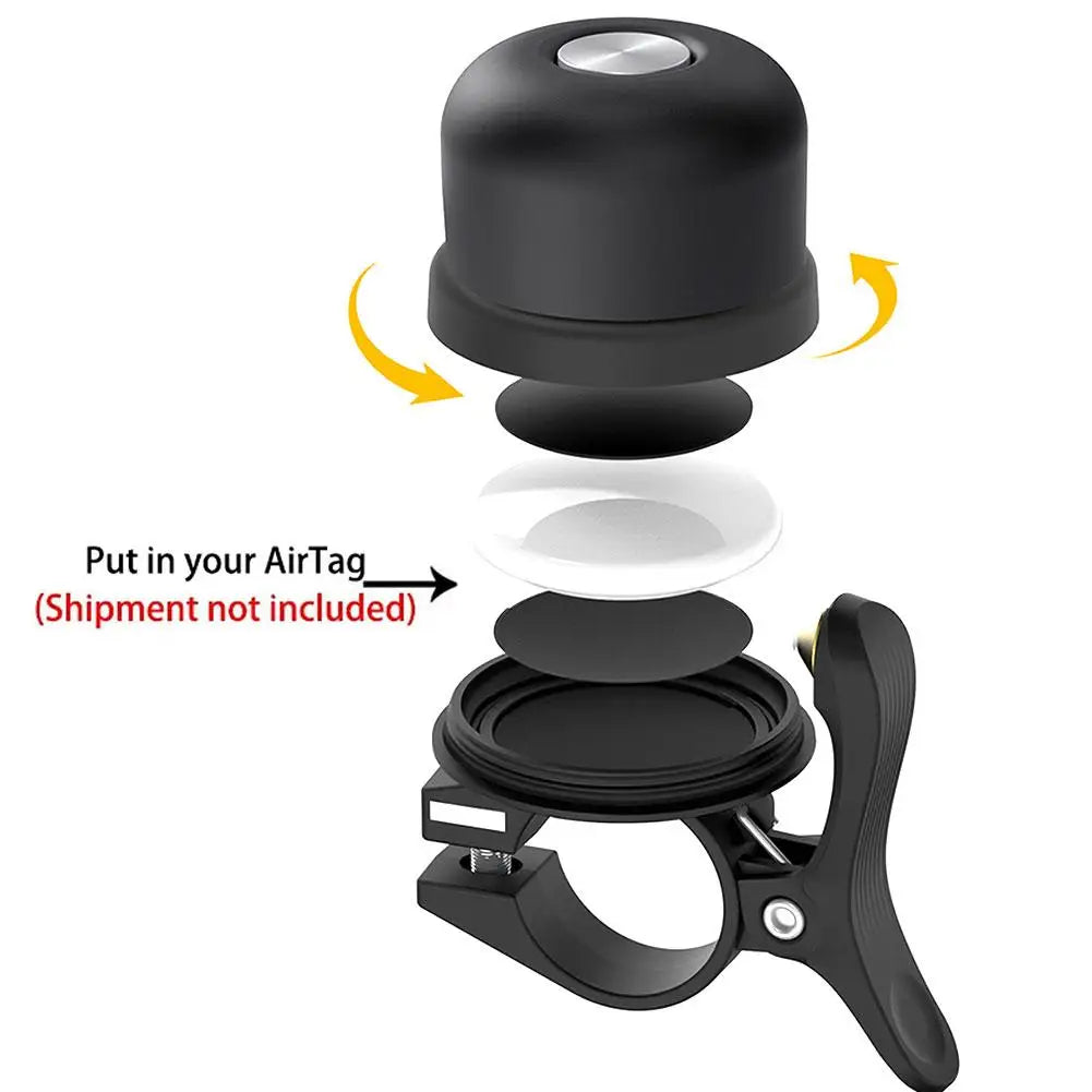 Airtag Holder Bicycle Bell Hidden Anti-Theft Bike Bell Accessory
