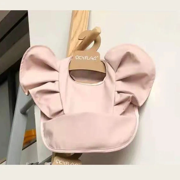 Waterproof Baby Bib with Pocket Soft PU Feeding Bib for Kids