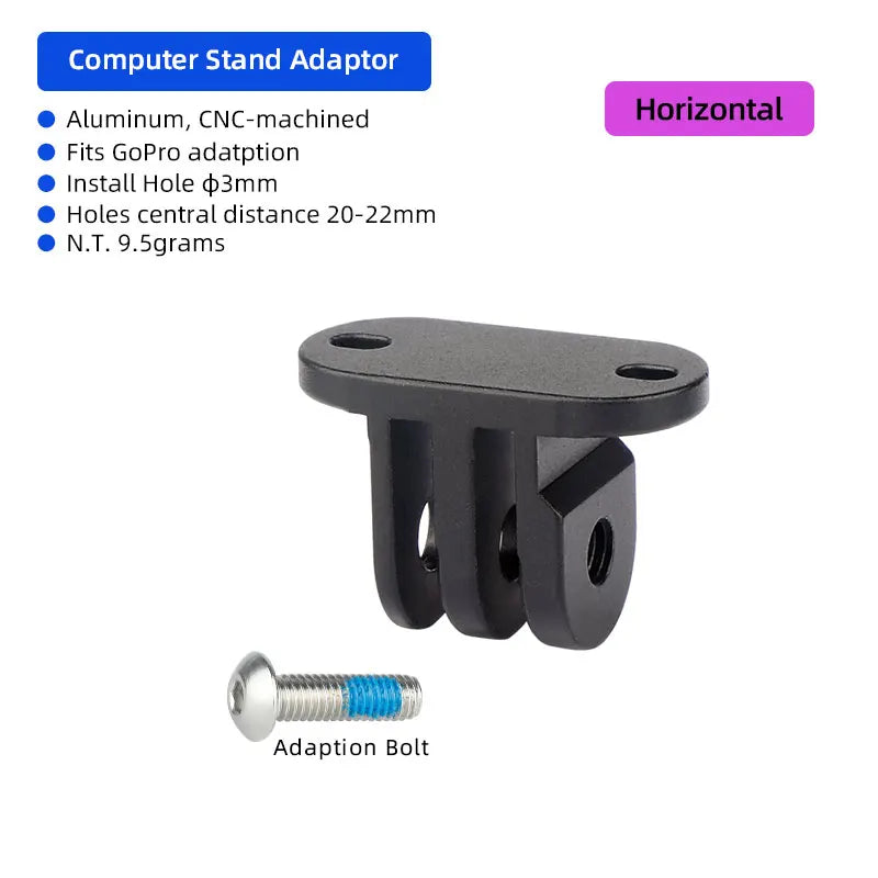 Aluminium Bike Computer Mount GPS Speedometer GoPro Handlebar Bracket