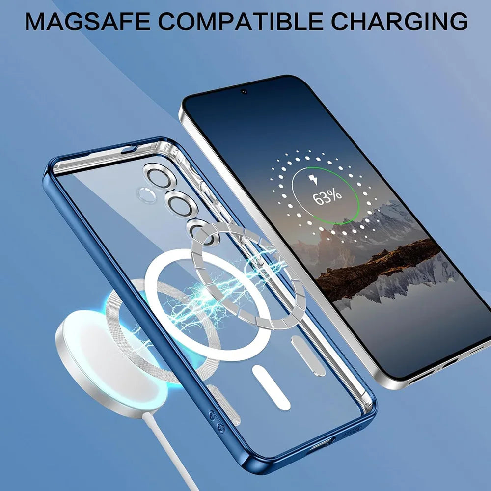 Luxury Magnetic MagSafe Case for Samsung Galaxy S21 S23 S24 S25 S26