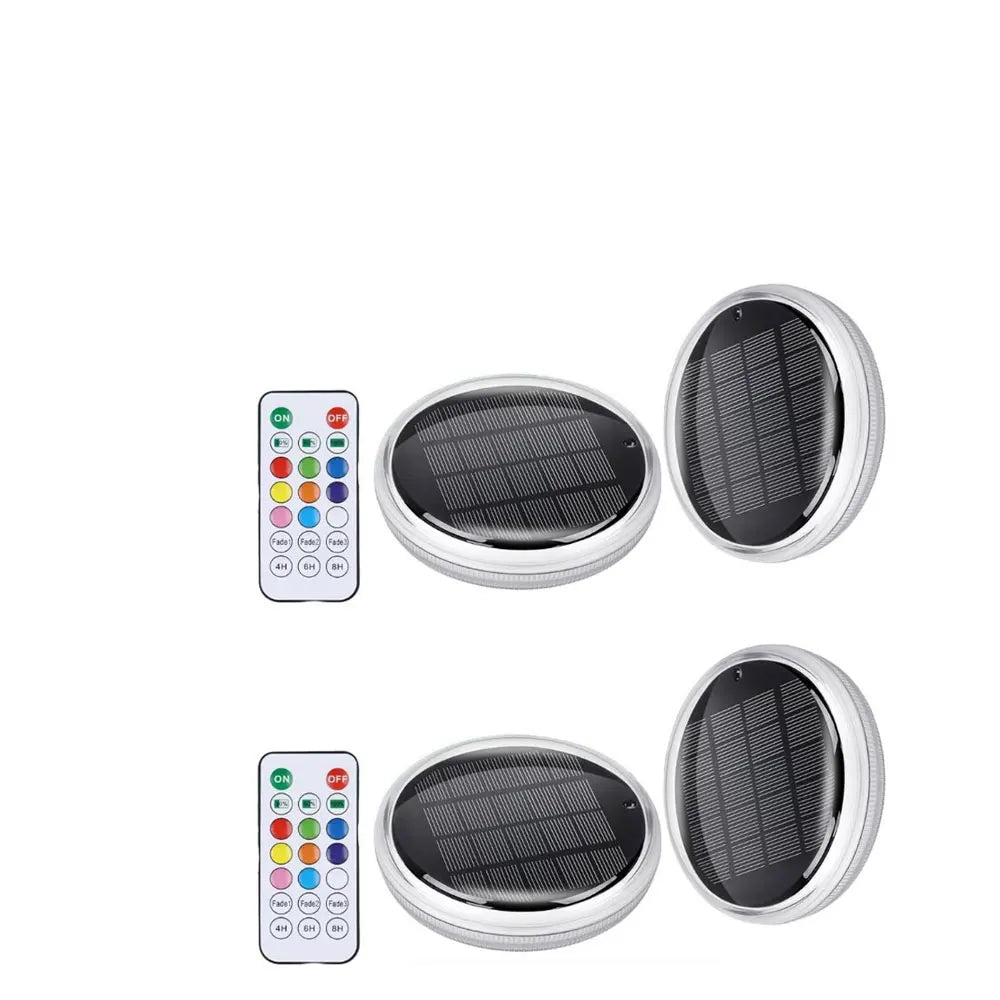 Solar Rechargeable Floating Pool Lights with Remote
