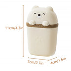 Cartoon Bear Soap Box – Waterproof Portable Travel & Bathroom Storage Case