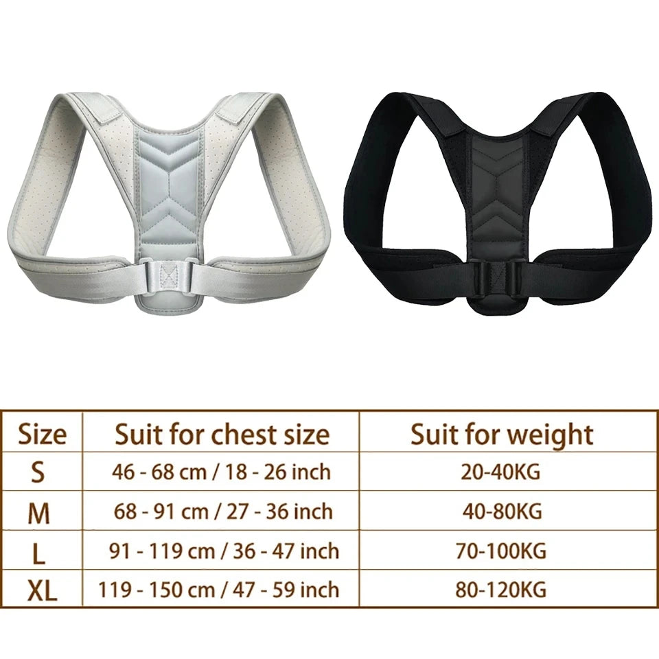 Adjustable Posture Corrector Belt Back Brace Shoulder Support