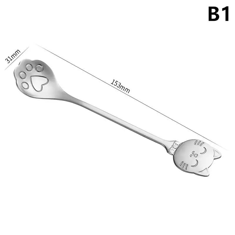 Cat Claw Spoon Stainless Steel – Cute Coffee, Tea & Dessert Mixing Spoon