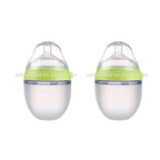 2 Pack BPA Free Baby Feeding Bottles Silicone Set