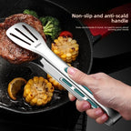 Stainless Steel Kitchen Tongs – Heat Resistant BBQ & Food Clip Tool
