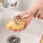Stainless Steel Vegetable Peeler & Julienne Slicer – Potato & Carrot Grater Tool