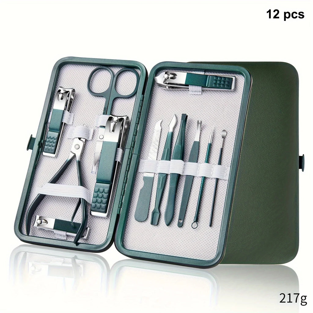 Professional 7 18pc Nail Care Kit Stainless Steel Manicure Set