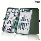 Professional 7 18pc Nail Care Kit Stainless Steel Manicure Set