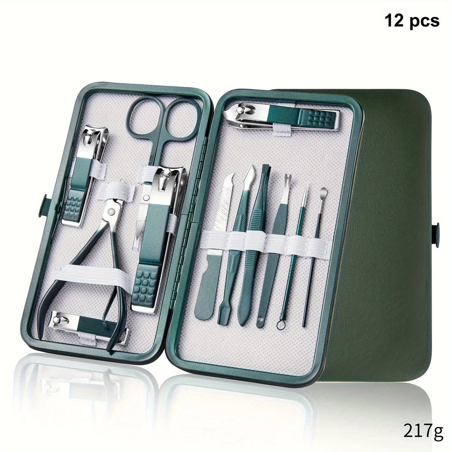 Professional 7 18pc Nail Care Kit Stainless Steel Manicure Set