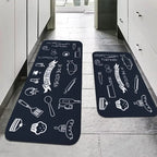 VIKAMA Kitchen Floor Mat Non-Slip Absorbent Decorative Sink Carpet Rug