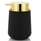 Matte Black Liquid Soap Dispenser 11oz Modern Bathroom & Kitchen Pump Bottle
