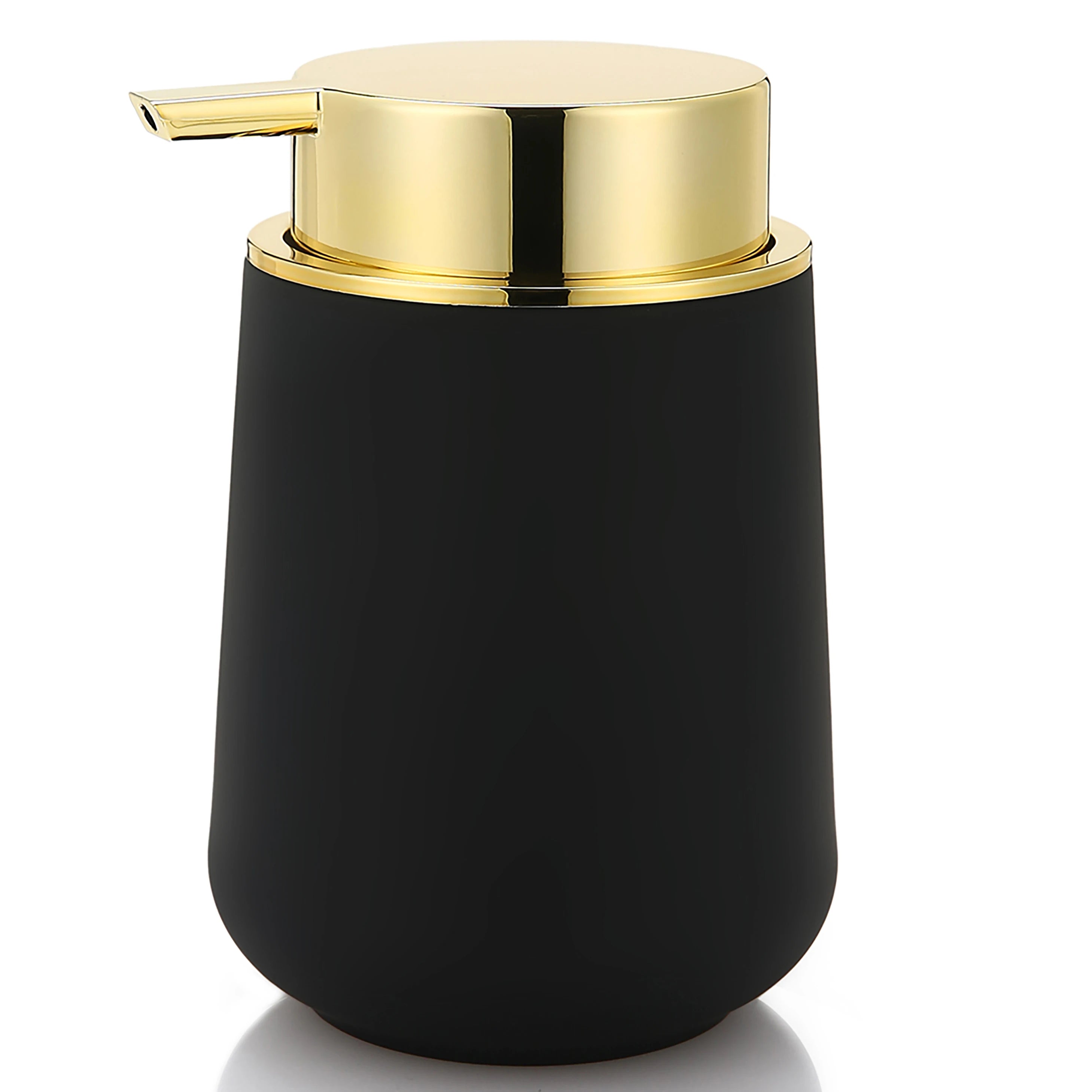 Matte Black Liquid Soap Dispenser 11oz Modern Bathroom & Kitchen Pump Bottle