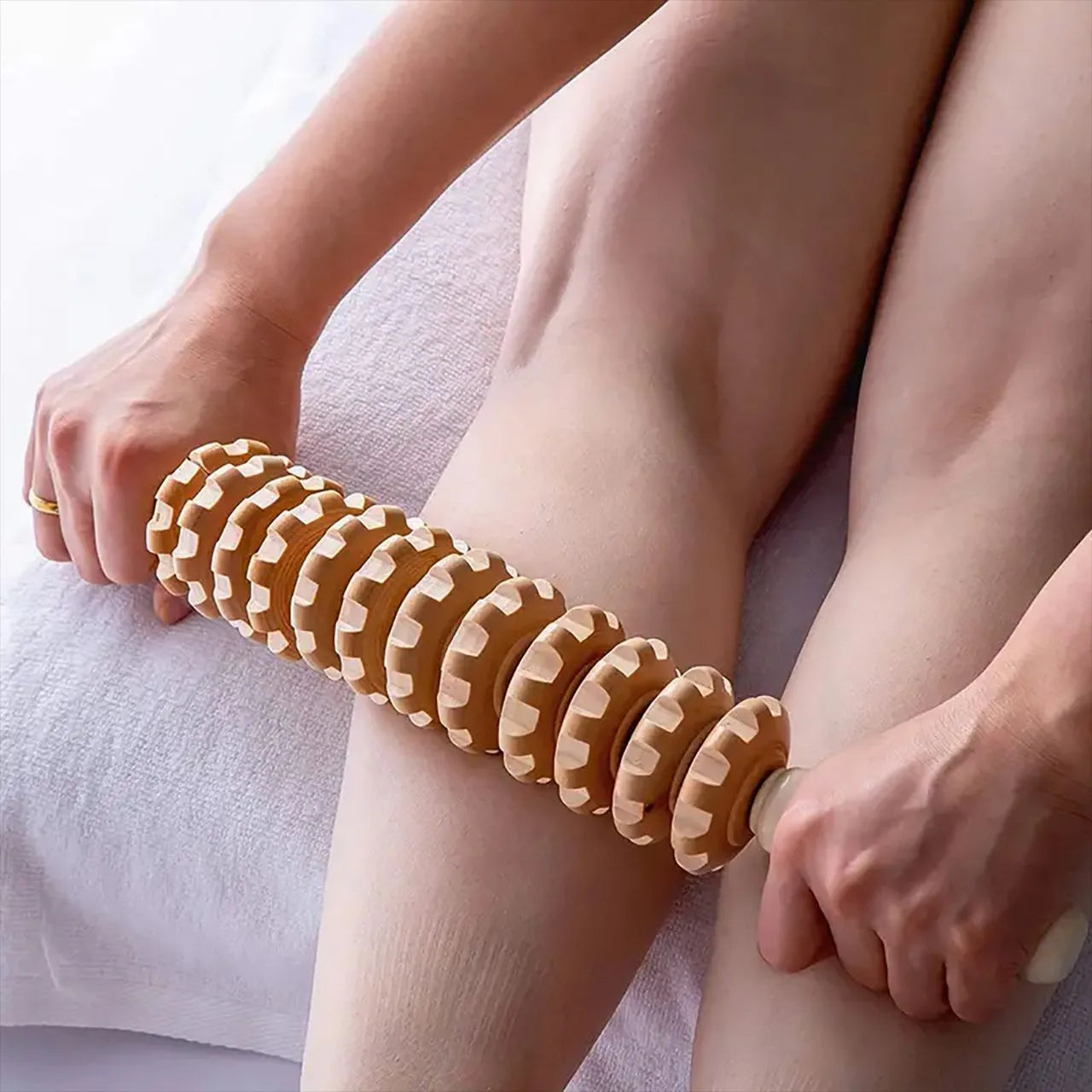 Wooden Fascia Massage Roller Body, Back & Leg Massager