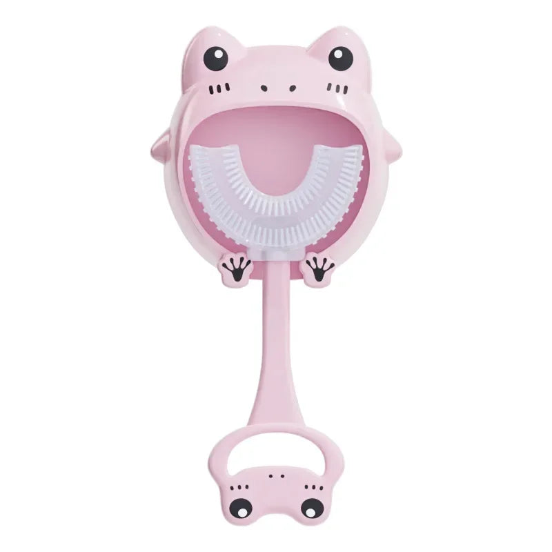 360° U Shape Baby Toothbrush Soft Silicone Kids Teeth Brush