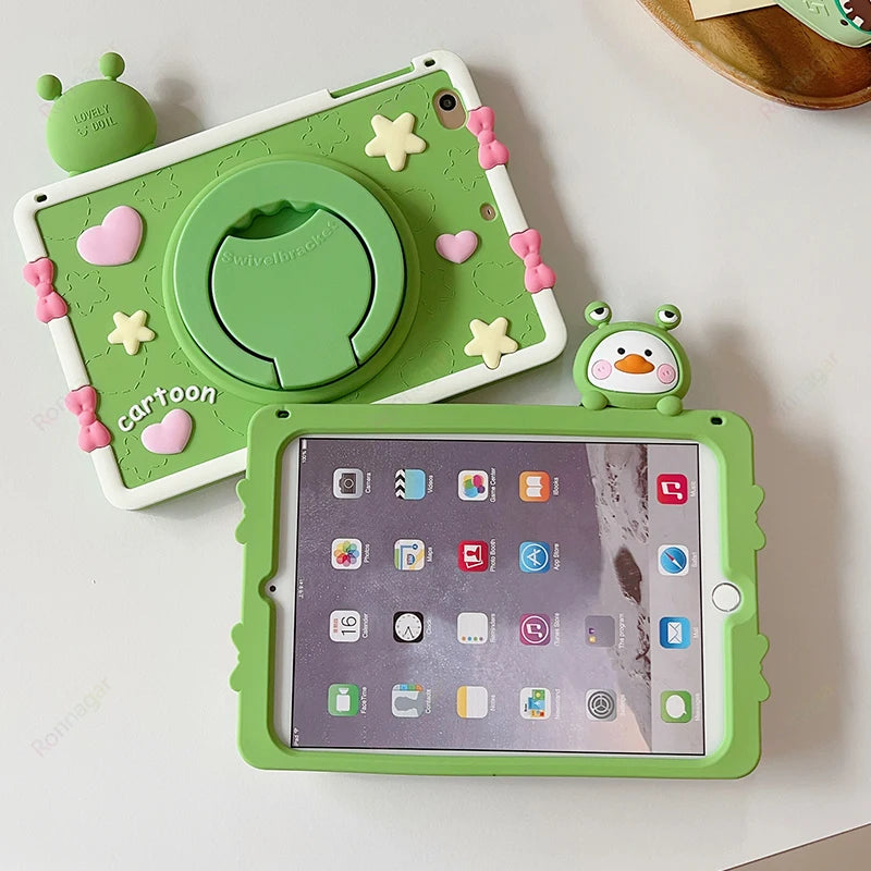 Cartoon Horse iPad Case A19 A16 12th 10th Air 4 5 Pro 11 Cover
