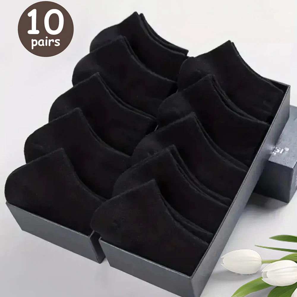 Men's Breathable Deodorant Low Cut Ankle Socks Sweat Wicking