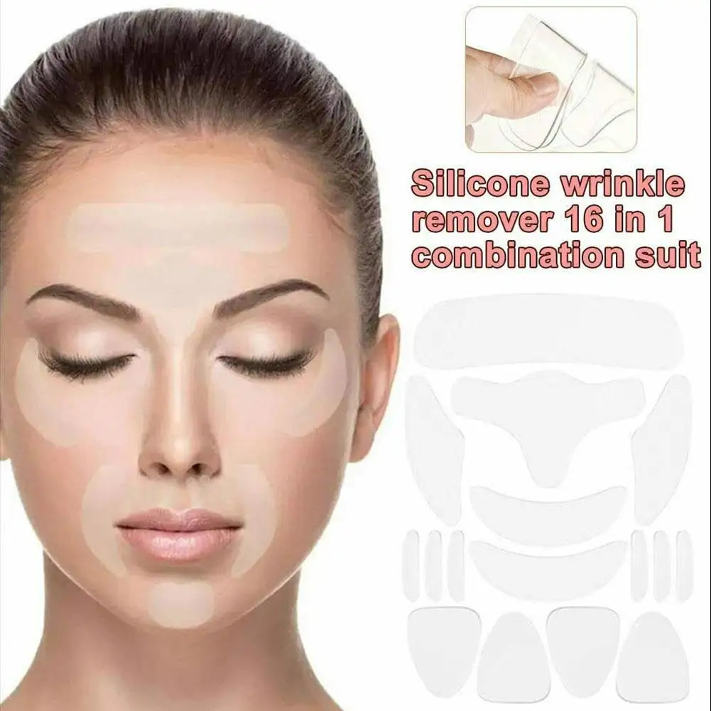 Reusable Silicone Anti Wrinkle Face Patches Neck Forehead Eye