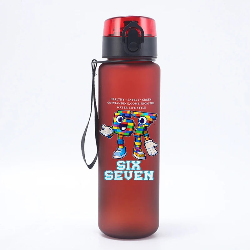 67 Six Seven Cartoon Kids Water Bottle Sports Cup