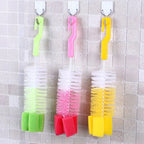 Baby Bottle Cleaning Brush Long Handle Sponge Brush