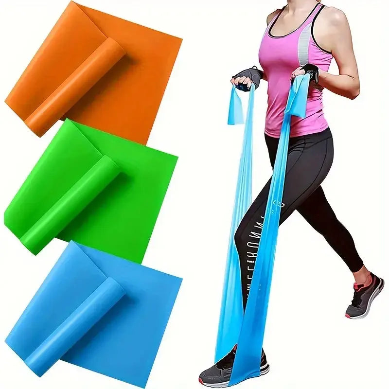 3Pcs Yoga Stretch Belt Set Elastic Resistance Bands Strength Training
