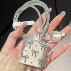 Transparent Bow Charger Case for iPhone 18W/20W