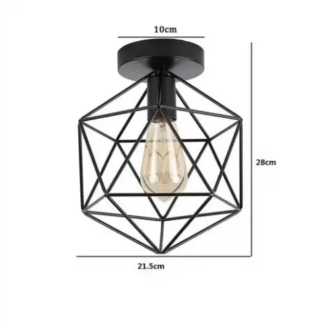 Crystal Restaurant Chandelier Single Head Ceiling Lamp