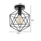 Crystal Restaurant Chandelier Single Head Ceiling Lamp