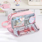 Large Capacity Pencil Case Macaron Color School Pen Bag