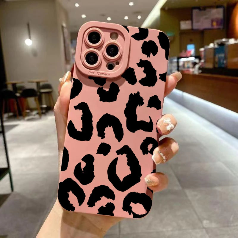 Leopard Camera Protection Phone Case for iPhone 17 16 15 14 13 Pro Max