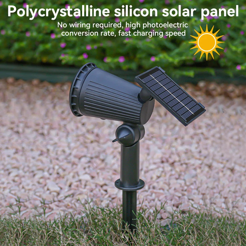 9 LED Solar Spotlight Waterproof Garden Light