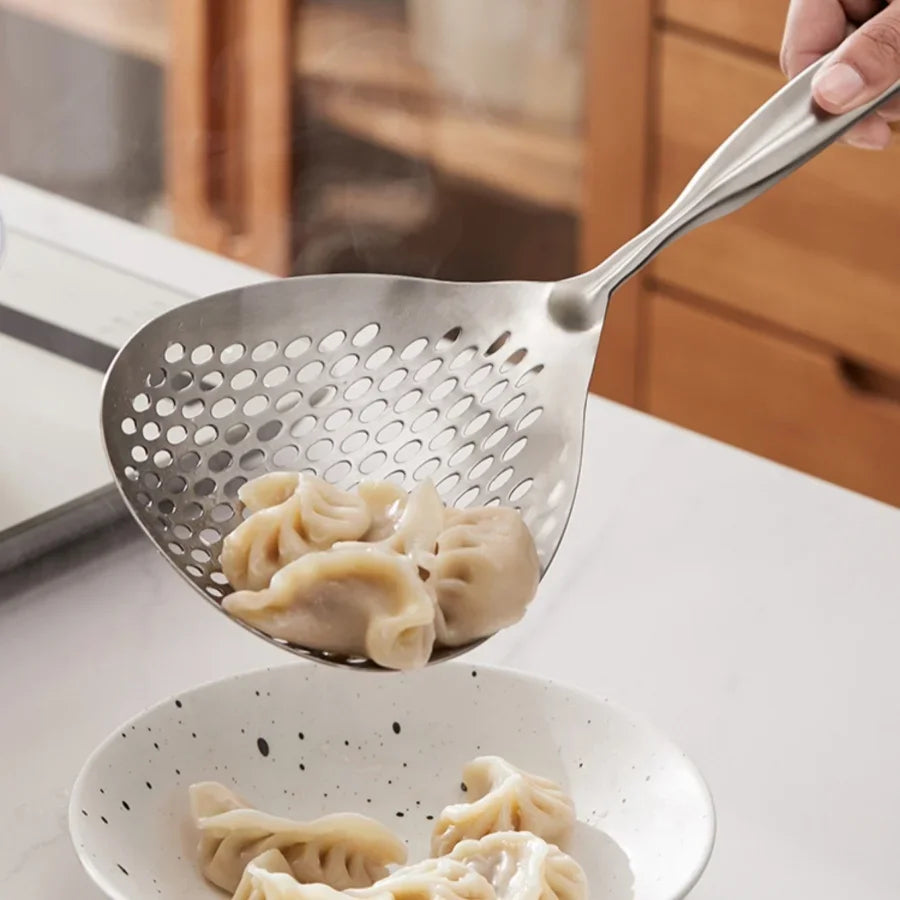 Stainless Steel Skimmer Spoon Large Food Strainer