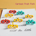 8PCS Cartoon Fruit Fork Picks Kids Bento Snack & Party Accessories