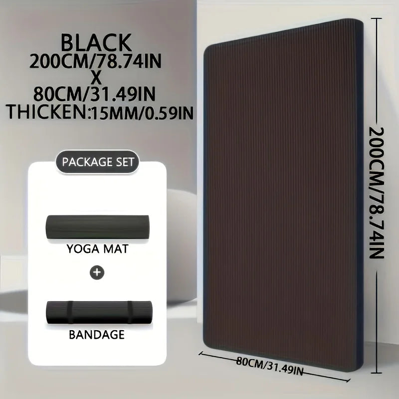 15 20mm Thick NBR Yoga Mat Non Slip Gym Fitness Camping Mat