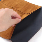 Vintage Treasure Map Pencil Case Leather Roll Stationery Bag