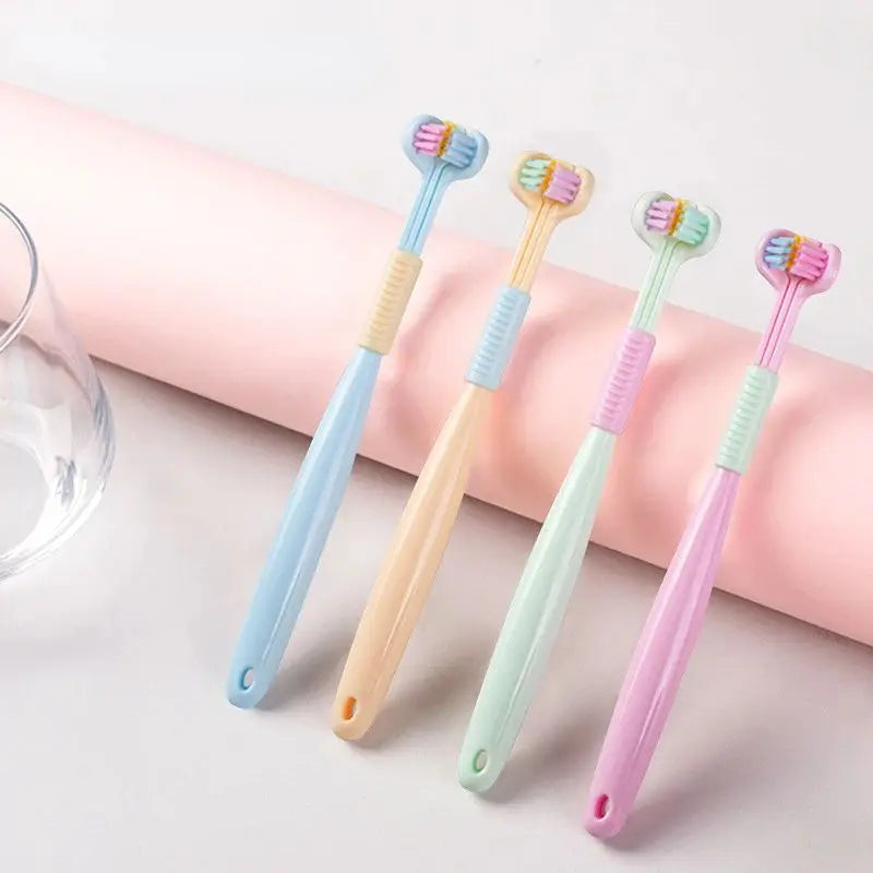 Kids 360° Clean Toothbrush Soft Three Side Baby Tooth Brush