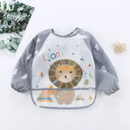 Baby Waterproof Long Sleeve Bib Smock Apron for Toddlers