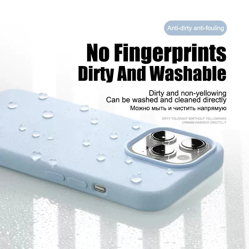 Original Liquid Silicone Case for iPhone 17 16 15 14 13 12 11 Pro Max