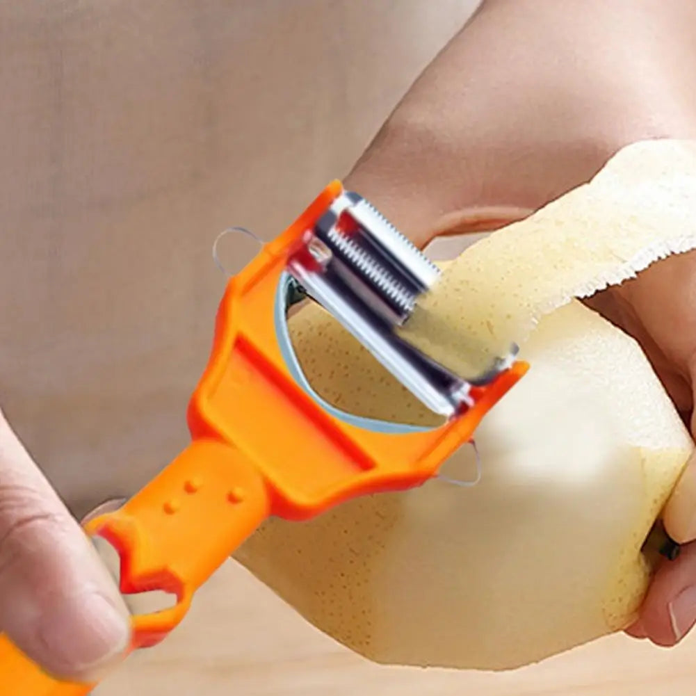 Cocororo Multi-Function Peeler – Double Strip Vegetable & Fruit Cutter with Juicer