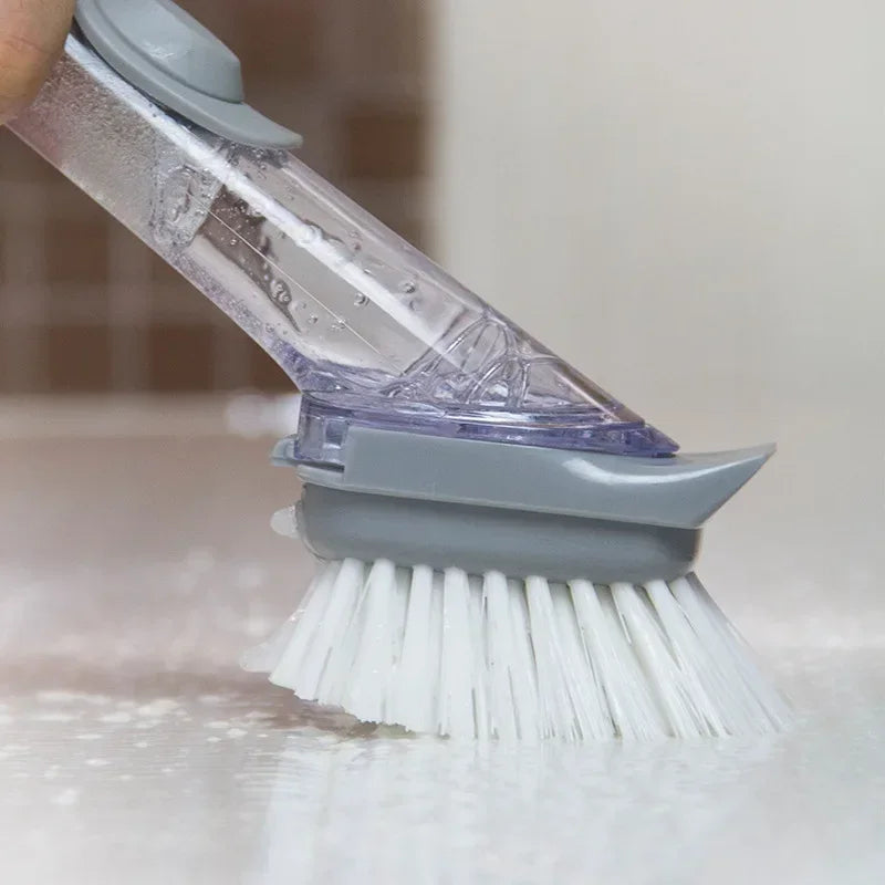 2-in-1 Dish Cleaning Brush Sponge Dispenser