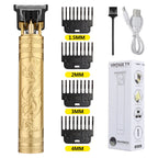 Retro T9 Hair Clipper Cordless Trimmer USB Recharge Barber Shaver Pro
